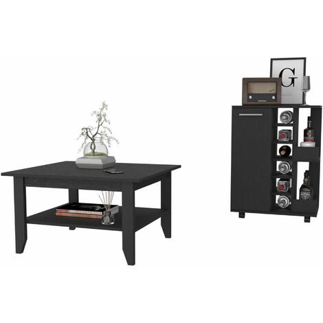 Ensemble Payson de Salon, Table basse + Chariot de bar (1/4)