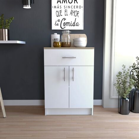 Armoire de garde-manger multi-rangements Mayorca, un tiroir, deux tablettes intérieures