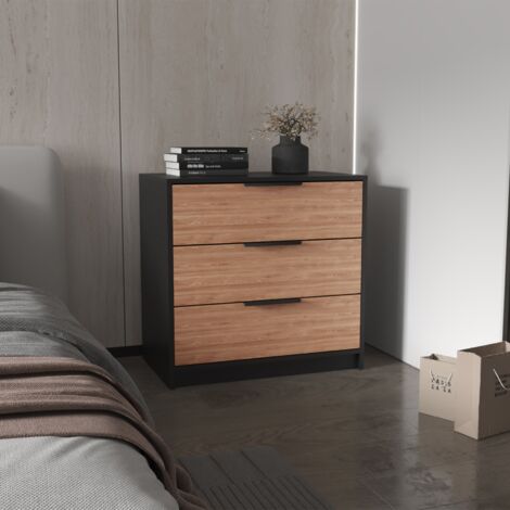 Meuble TV Prana en mélaminé avec de nombreux rangements et 3 étagères. (1/5)