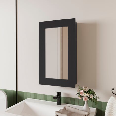 Armoire de salle de bains Parks, noire (1/5)