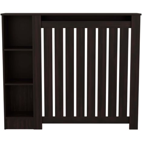 Risk Meuble Radiateur à Lattes et Étagères Ouvertes pour Rangement