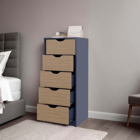 Fredonia commode haute avec cinq tiroirs de rangement (1/5)