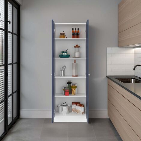 Toyei armoire garde-manger avec portes et étagères intérieures (1/5)