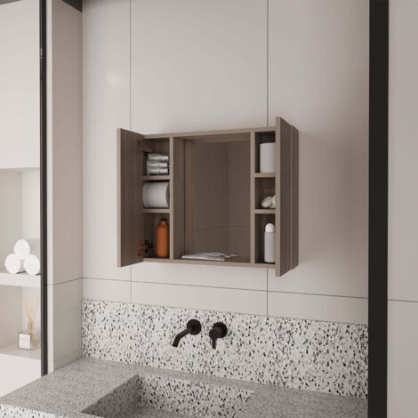 Why armoire de toilette avec miroir et étagères intérieures (1/3)