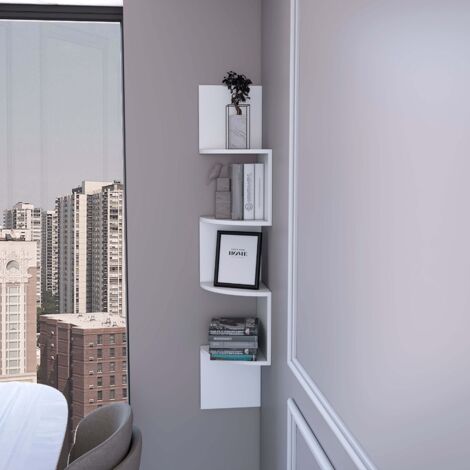 Bear Flat étagère d’angle suspendue pour rangement moderne (1/2)