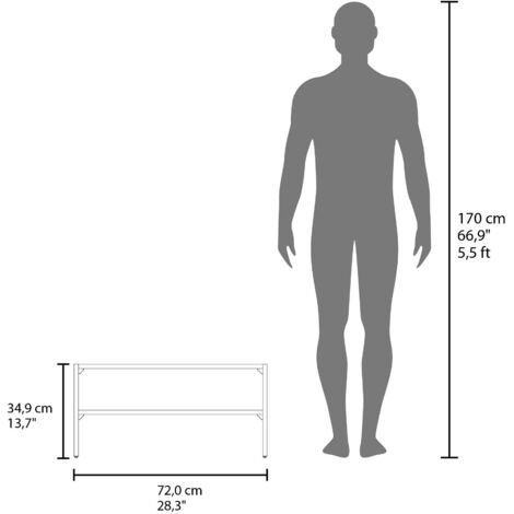 Estante apilable básico para zapatos, wengué (1/5)