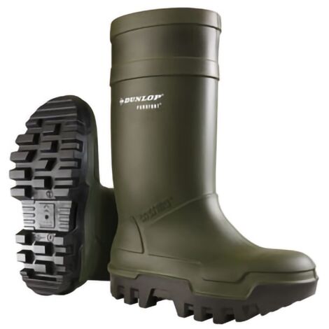 DUNLOP Protective Footwear, C662933, Purofort Thermo+ Full Safety, Verde Scuro/Nere, Taglia 41 EU (1/4)