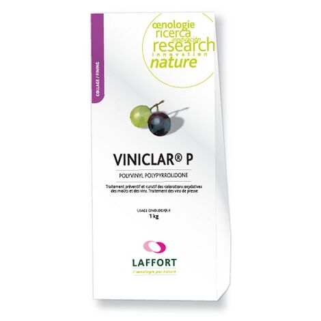 Viniclar P Polivinilpirrolidonea Pura Mircogranulate (E1202) per  vinificazione professionale 1 kg