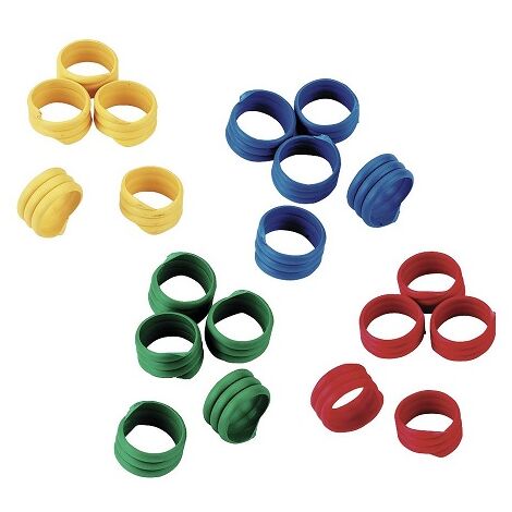 Anello a spirale Kerbl per identificazione di polli, tacchini e phaisani, vari colori, Мч 20 mm, contenitore 100 unitМК