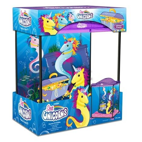 Kit marina Unicorn Crystal Aquarium 17 L