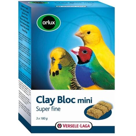 Versele Laga Orlux Clay Bloc Mini 540g - blocco di argilla per piccoli uccelli