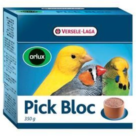 Versele Laga Orlux Pick Bloc 350g - minerali in una ciotola di argilla per uccelli