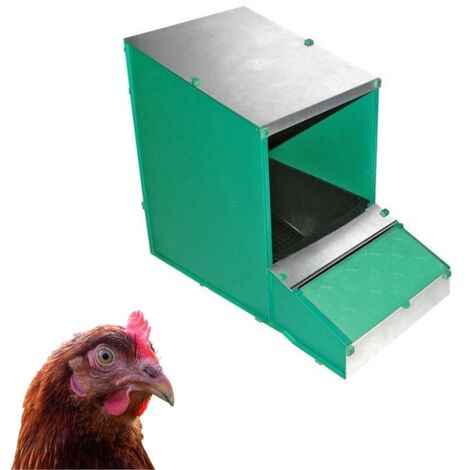 Ponedero para Gallinas - 1 Departamento, Desmontable, Incluye Fondo y Cesta Recogida Huevos