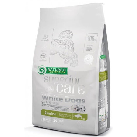 Nature Prote Prote White Dog Cuppy Piccolo pesce a grana 1,5 kg