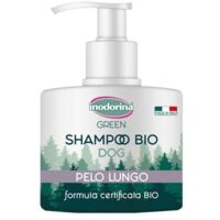 WC di capelli lunghi shampu verde