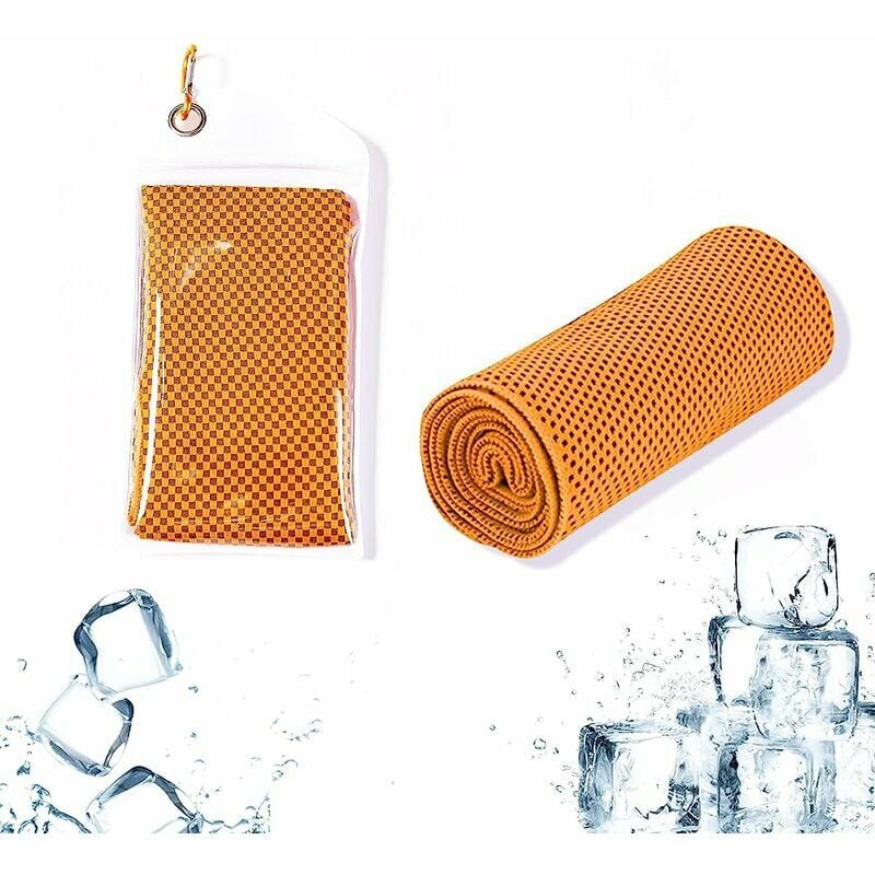 Toalla refrescante. Toalla de enfriamiento instantáneo. Toalla Deportiva. Ligero. Absorbente. para Yoga. Golf. Gimnasia. Camping 30*90