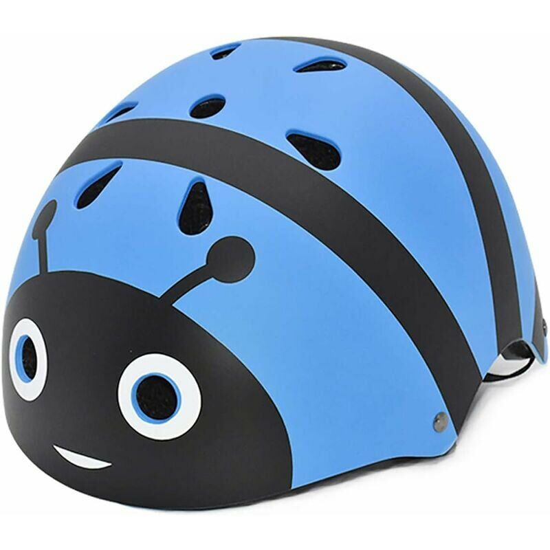 Casco de bicicleta para niños de 2 a 5 años Protección de equipo de ciclismo de animales Peso ligero (abeja azul, S-para 2-5 años)