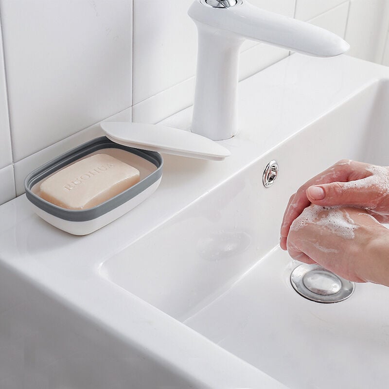 Scatola Di Sapone Di Plastica Da Viaggio Con Coperchio Bagno