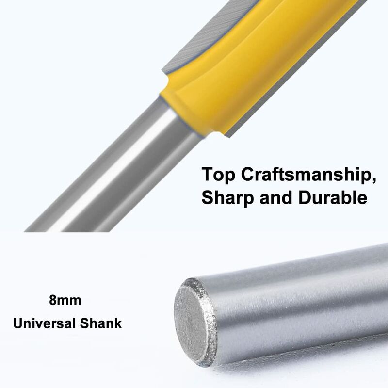 Fresa T-Slot Per Legno WSOOX | 3 Pezzi Carburo Cemento 8mm Per CNC E Router