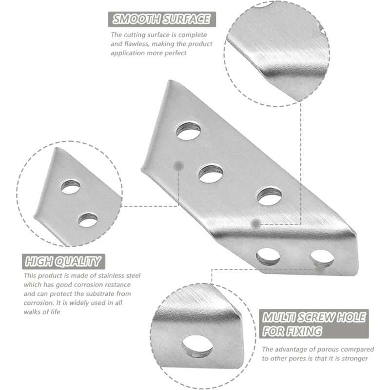 10 Angolo 18 X 30 X 1,5mm Angolo Mobili Sedia Connettore