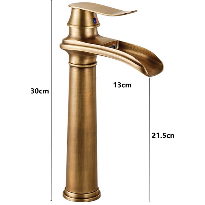 FAOKZE Rubinetto per lavabo, rubinetto da bagno, rubinetto per