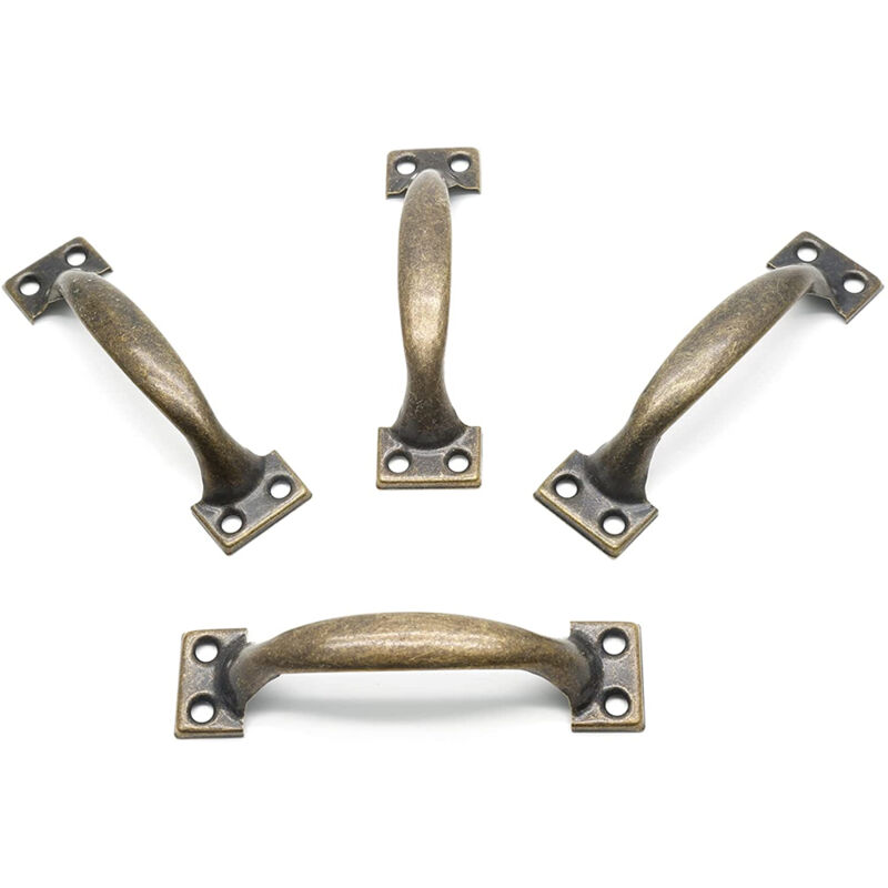 Maniglia Porta In Ghisa Stile Retrò - 220mm, Con Viti, Per Porte Fienili, Bagni, Giardini - Facile Installazione - Foto 7