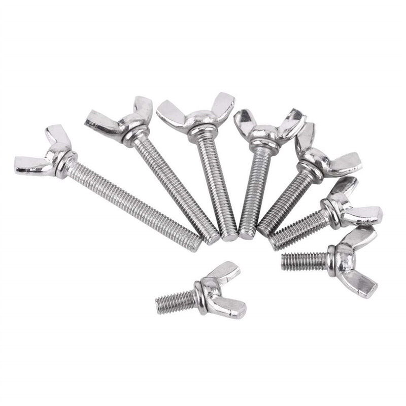 Viti A Farfalla In Acciaio Inox 304, M8 X 40mm - Bulloni Con Alette Per Fissaggi Rapidi, Confezione Da 5 Pezzi