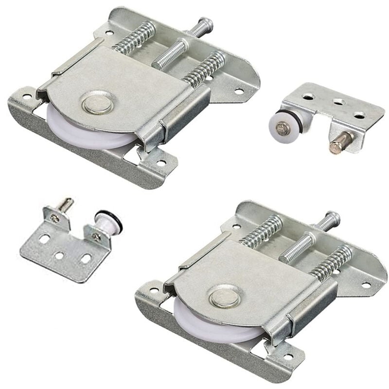 2 Pezzi Armadio Porta Scorrevole Puleggia Porta Scorrevole Rullo per Porta  del Mobile Accessori Hardware Puleggia