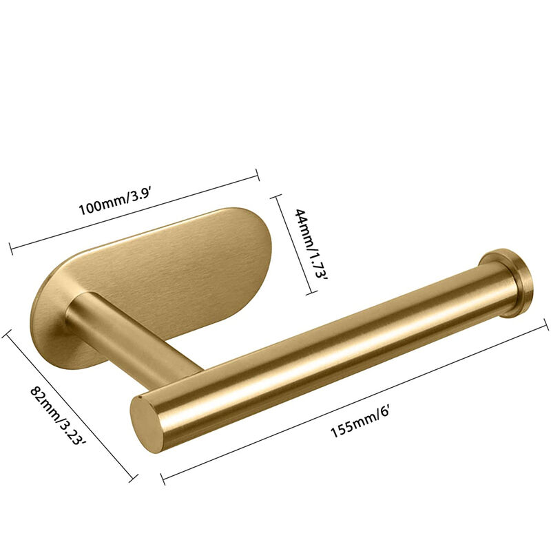 ExtraCharm Porta Asciugamani Da Sotto Mobile In Acciaio Inox 304 - Adesivo O Viti - 31,5x8 Cm Per Cucina, Bagno, WC - 2