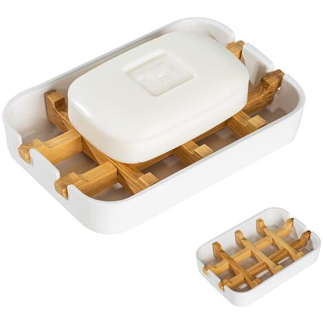 2 Portasapone Adesivi Per Doccia E Bagno - Con Scolo, Design Moderno E Facile Da Installare - Foto 5