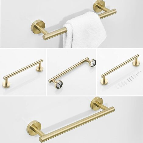 Set di accessori per bagno in 4 pezzi Portasciugamani Porta carta igienica Porta asciugamani Porta accappatoio Supporto da parete in acciaio inossidabile, nero opaco, set da 4 pezzi