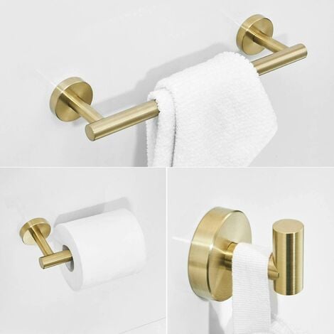 Portasciugamani Da Appendere Per Porta - Set 2 Pezzi Acciaio Inox | Per Cucina E Bagno