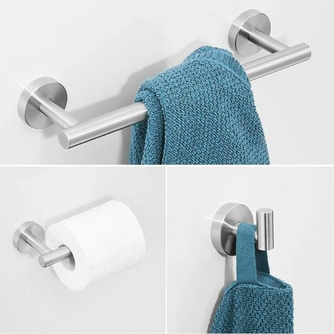 Portasciugamani Da Bagno A Parete In Acciaio Inox SUS 304 Spazzolato Oro 40 Cm Ymyny 88391558