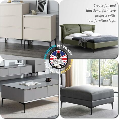 Kit Piedi Di Livellamento Per Armadi Audio Video AERZETIX: 4X PIEDINI Per Mobili In Metallo Livellatore Regolabili Piedi Regolabili Per Mobili - Foto 10