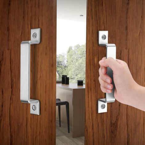 2 Maniglie Per Porta Scorrevole Nere - Per Porte Di Fienile, Armadi E Bagno - Foto 5