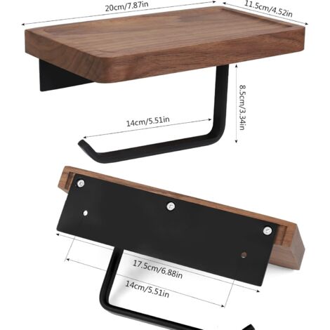 Porta rotolo carta igienica di riserva da terra Sealskin Earth 73 cm, Legno di Quercia, Marrone | Negozio Bagno