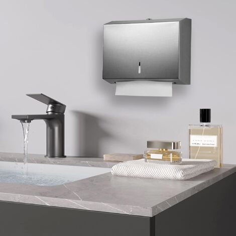 Smarttake, porta asciugamani di carta, in acciaio inox, per cucina