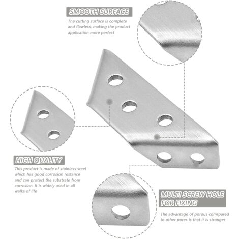 10 Staffe Angolari In Metallo Per Mobili - Con Viti, Rinforzo Per Tavoli, Letti E Sedie - Foto 6