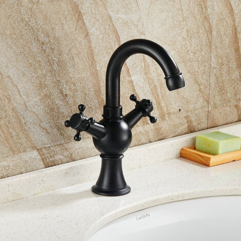 Arricchisci L'arredo Del Tuo Bagno Con Il Miscelatore Lavabo Alto Nero Opaco Della Serie Virna - Foto 9