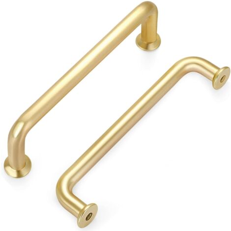 Set 6 Pomelli Per Mobili In Oro – Lega Di Zinco, Foro Singolo, Diametro 25 Mm, Per Armadi, Cassetti, Guardaroba
