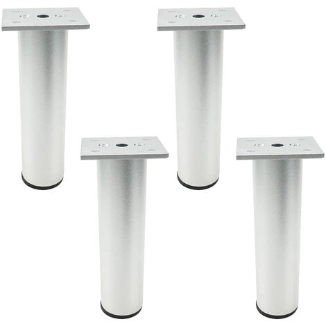 Set Di 4 Piedini Regolabili Per Mobili, Piedini Di Supporto In Acciaio Inossidabile Adatti Per Divani Letti Armadi Regolabili Da 18 A 30 Cm Bianchi 97539030 - Foto 3