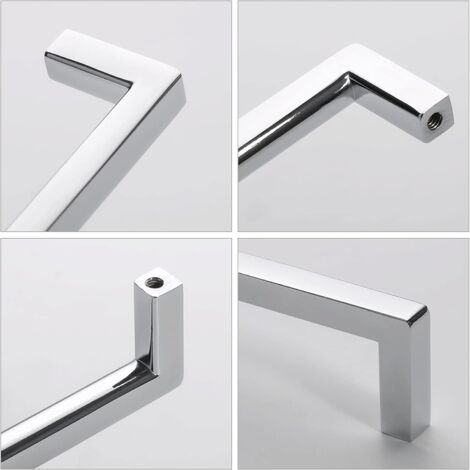 Maniglie Per Mobili In Acciaio Inox - Set Da 6 Pezzi, Interasse 96 Mm, Lunghezza 150 Mm, Con 12 Viti, Per Armadi E Cassetti - 3