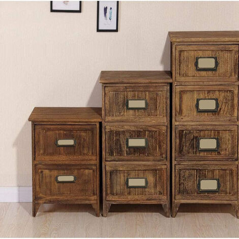 Porta Etichette Metallici Vintage Per Mobili - 50 Pezzi, Cornici Con Viti, Per Cassetti E Armadietti, Bronzo - Foto 13