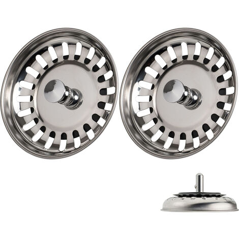 Filtro Lavandino Pop-Up Acciaio Inox - Set 2 Pezzi 33x50mm | Per Cucina, Bagno E Vasca - Foto 9