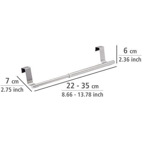 Hapivida 2 Portasciugamani Sopra La Porta In Acciaio Inox 430 - Gancio Da Appendere Ad Armadio O Porta, Per Cucina, Bagno, Lavanderia, 23 Cm, Colore Nero