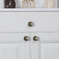 12 Maniglie Mobili Vintage Bianche - Pomelli A Conchiglia 81x35mm, Con Viti, Per Cucina E Armadi - Foto 11