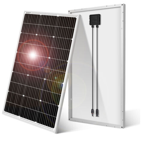 Dokio 100W 12v Monokristallines SolarPanel Solarmodul für Batterie/Wohnmobil/Haus/Balkon