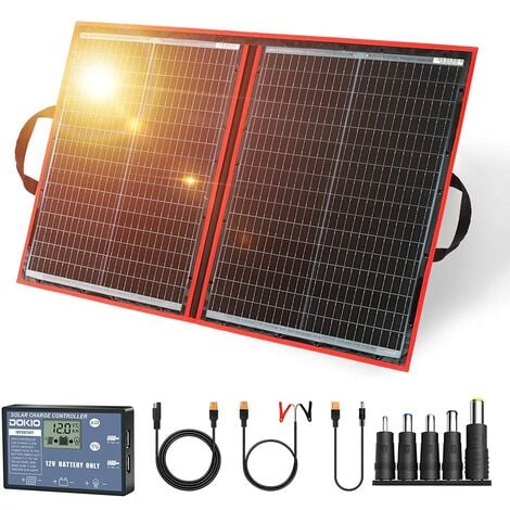 100W Faltbar SolarPanel Tragbar 12V Mono für Powerstation Autobatterie  Wohnmobil