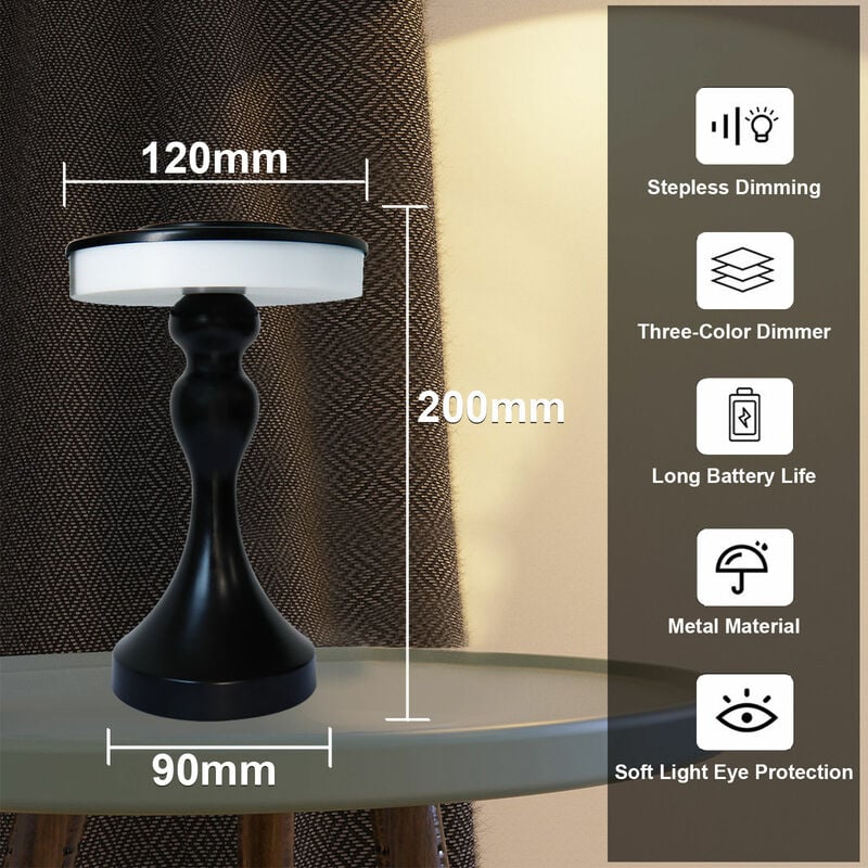 BK Licht - Lampe de moniteur - dimmable et inclinable - barre d'écran -  lampe pour