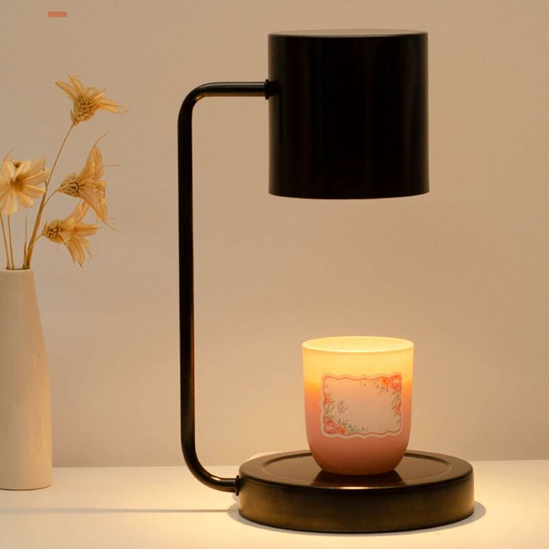 Ineasicer Lampe chauffe-bougie pour bougies en pot parfumées, à intensité  variable, lampe de cire parfumée